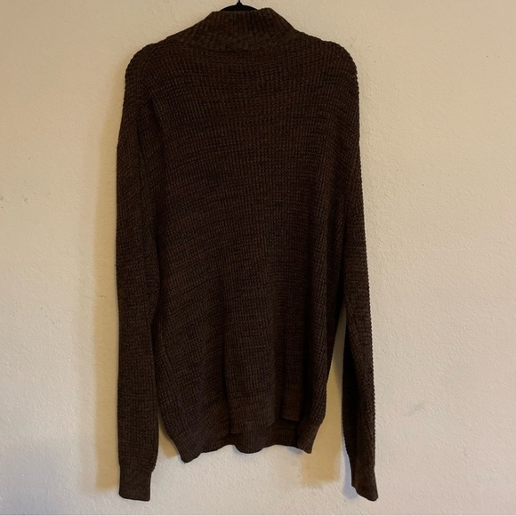St. John’s Bay mens Commando pullover knit sweater  XL soft cotton winter brown - Picture 9 of 9